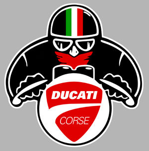 Sticker DUCATI : Couleur Course