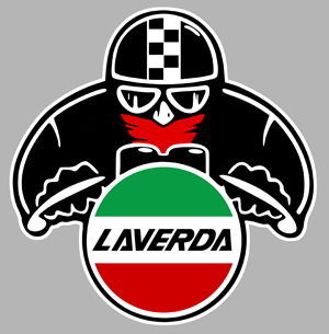 Sticker LAVERDA : Couleur Course