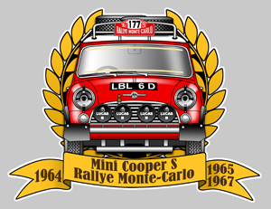 Sticker MINI COOPER MONTE CARLO MA105 : Couleur Course