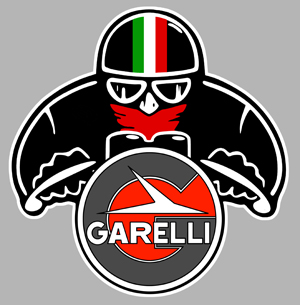 Sticker GARELLI : Couleur Course