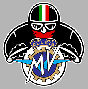 Sticker MV AGUSTA : Couleur Course