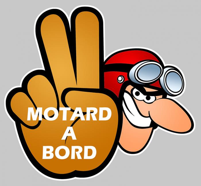 Sticker MOTARD A BORD JOE BAR TEAM STYLE : Couleur Course