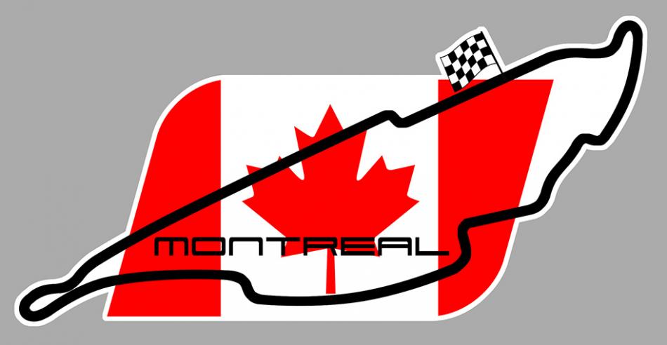 Sticker CIRCUIT MONTREAL : Couleur Course