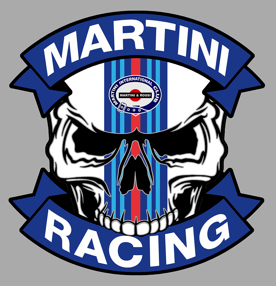 Sticker MARTINI RACING MA224 : Couleur Course