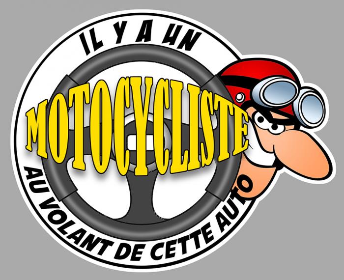 Sticker MOTARD A BORD JOE BAR TEAM STYLE : Couleur Course