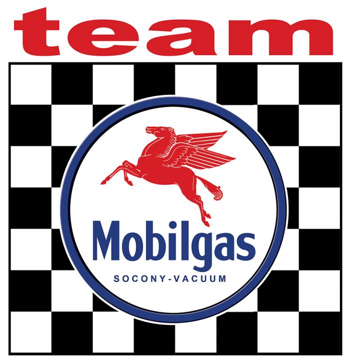 Sticker MOBILGAS TEAM : Couleur Course