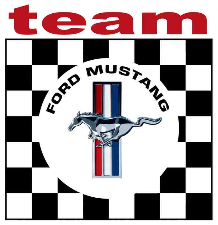 Sticker FORD MUSTANG TEAM : Couleur Course
