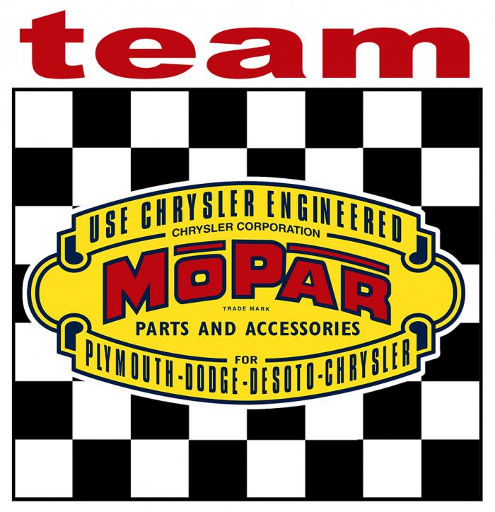 Sticker MOPAR TEAM : Couleur Course