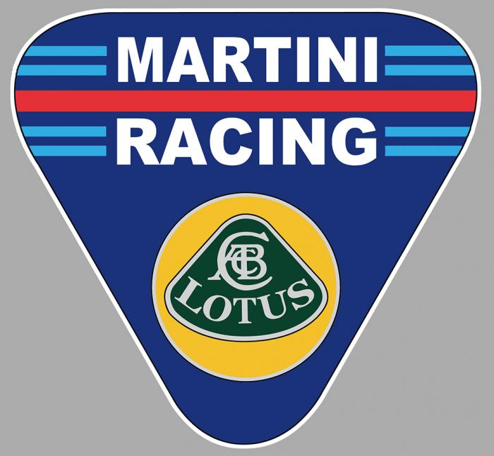7cm x 6,5cm Sticker plastifié LOTUS MARTINI RACING