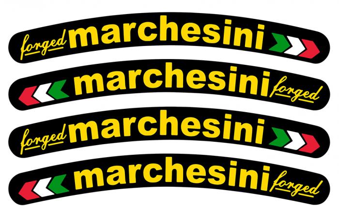 Sticker MARCHESINI JANTES 17 POUCES : Couleur Course