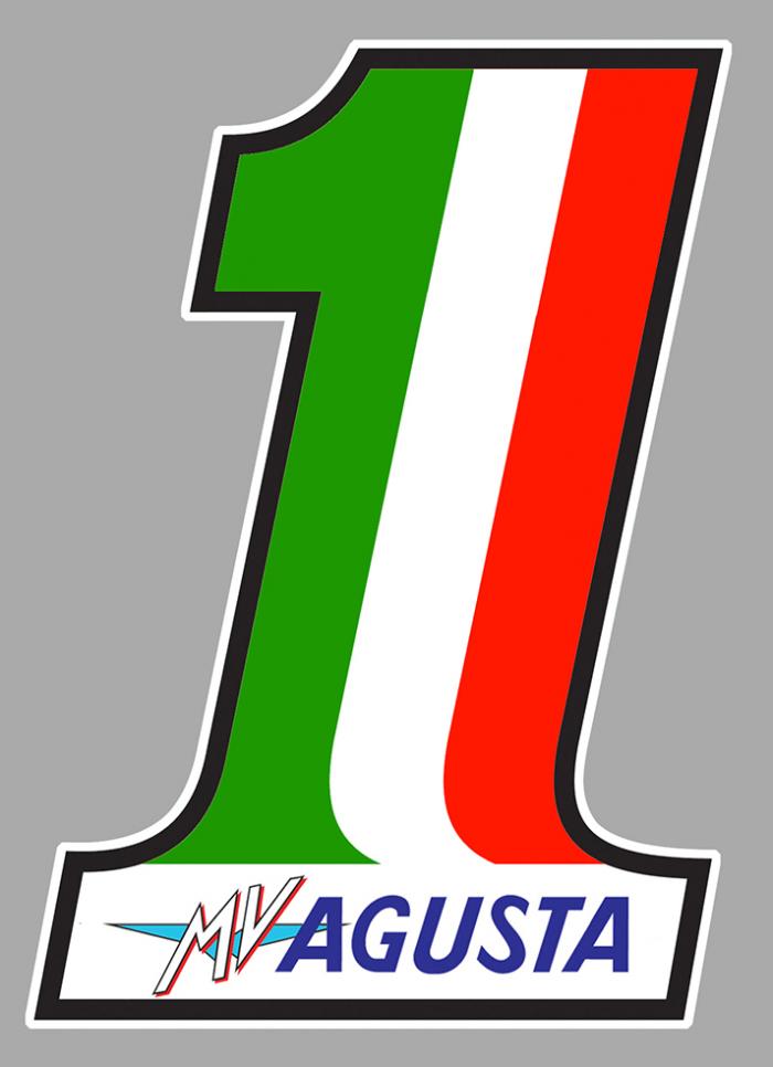 Sticker MV AGUSTA : Couleur Course