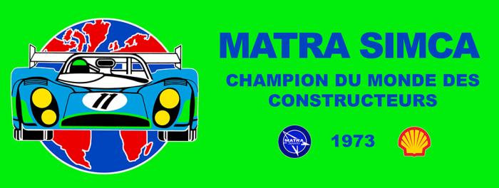 Sticker MATRA  : Couleur Course