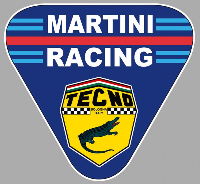 Sticker TECNO FORMULE 1 MARTINI RACING : Couleur Course