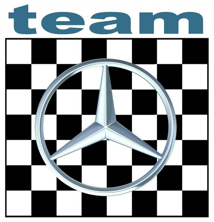 Sticker MERCEDES : Couleur Course