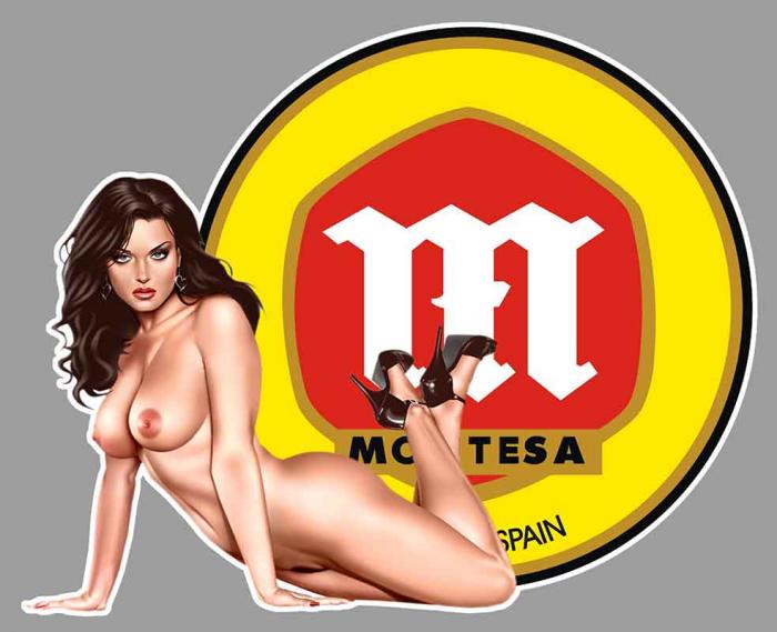 Sticker PINUP MONTESA : Couleur Course