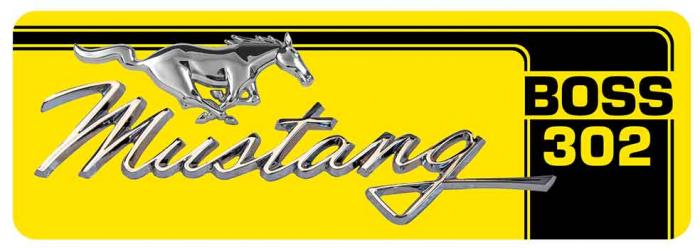 Sticker FORD MUSTANG BOSS 302 : Couleur Course