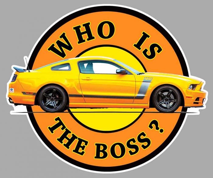 Sticker FORD MUSTANG BOSS : Couleur Course