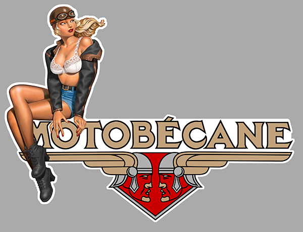 Sticker PINUP MOTOBECANE : Couleur Course