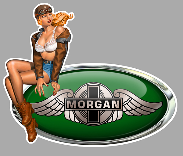 Sticker PINUP MORGAN : Couleur Course