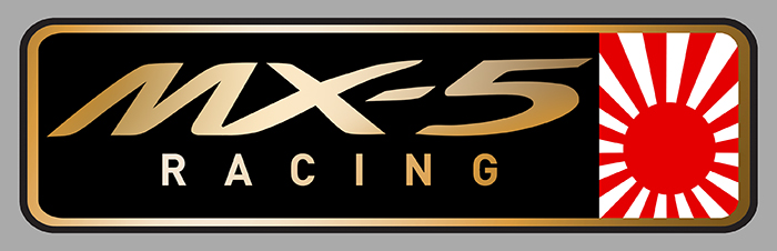 Sticker MX5 MIATA MAZDA RACING : Couleur Course