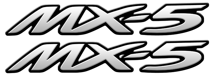 Sticker 2 X MX5 MIATA MAZDA : Couleur Course