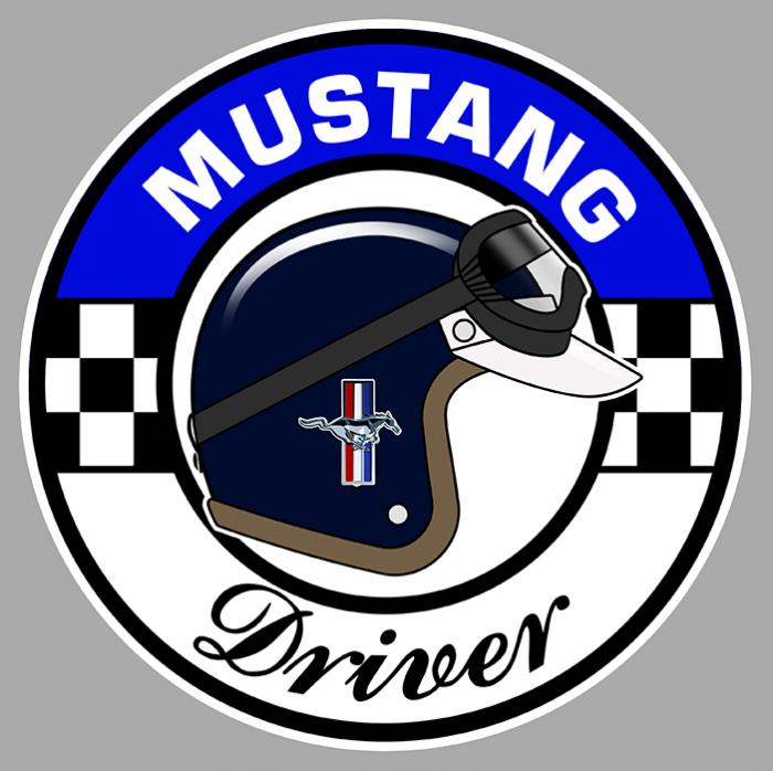 Sticker FORD MUSTANG DRIVER : Couleur Course