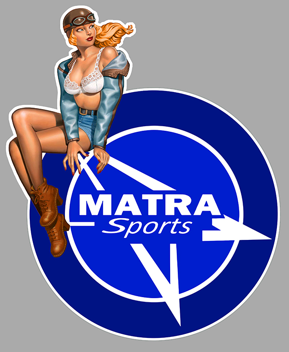 Sticker PINUP MATRA : Couleur Course