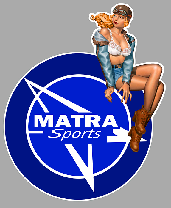 Sticker PINUP MATRA : Couleur Course