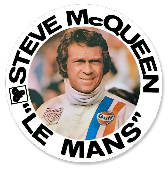 Sticker STEVE McQUEEN LE MANS : Couleur Course