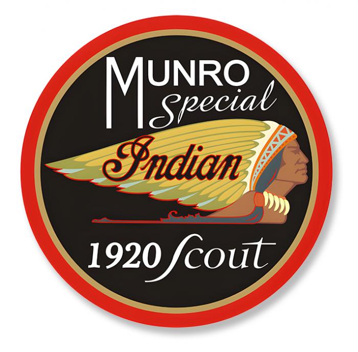 Sticker INDIAN SCOUT MUNRO : Couleur Course