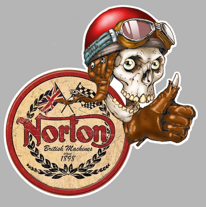 Sticker NORTON : Couleur Course