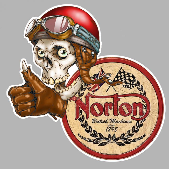 Sticker NORTON : Couleur Course