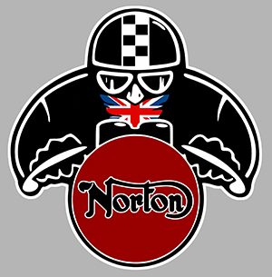 Sticker NORTON : Couleur Course