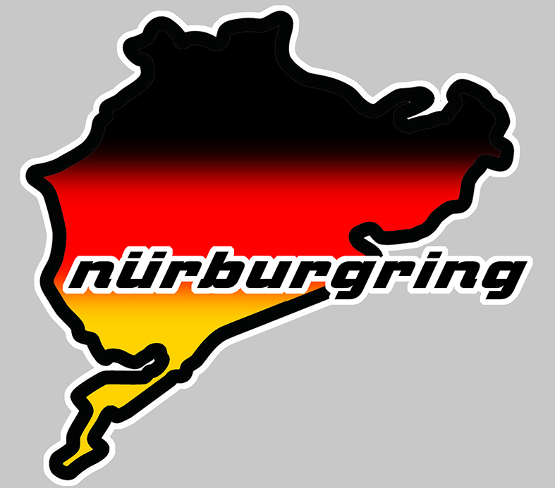 Sticker CIRCUIT NURBURGRING : Couleur Course