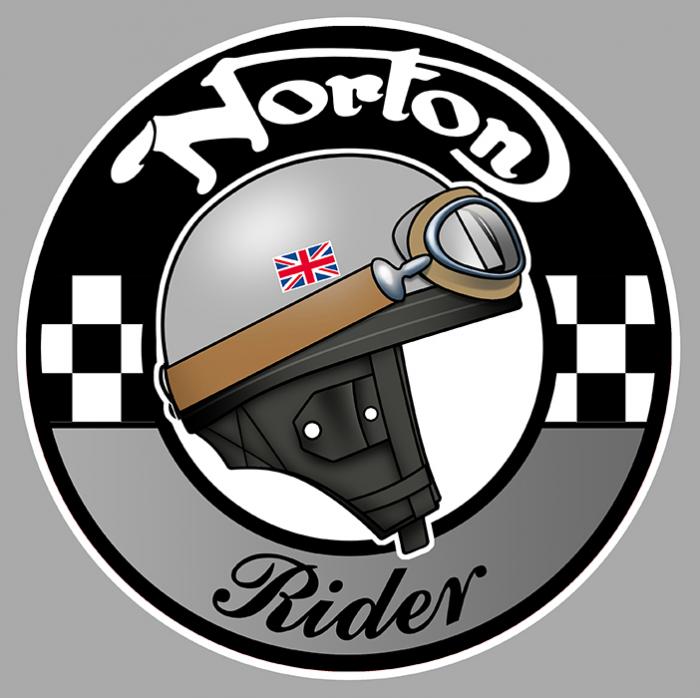 Sticker NORTON RIDER : Couleur Course