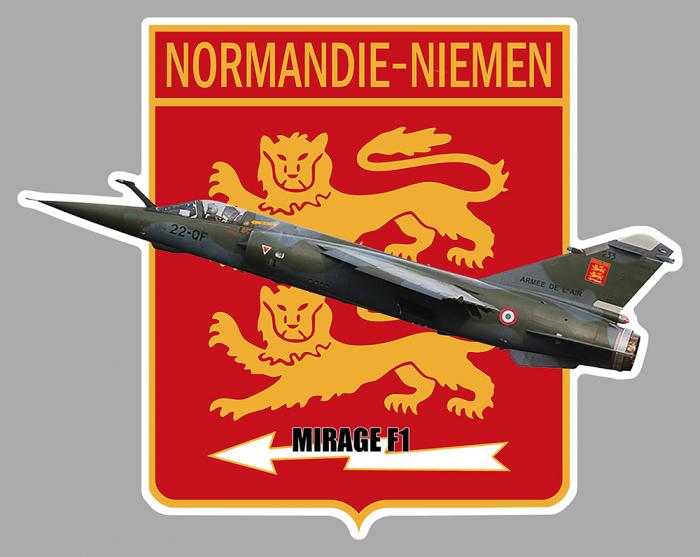 Sticker NORMANDIE NIEMEN MIRAGE F1 : Couleur Course