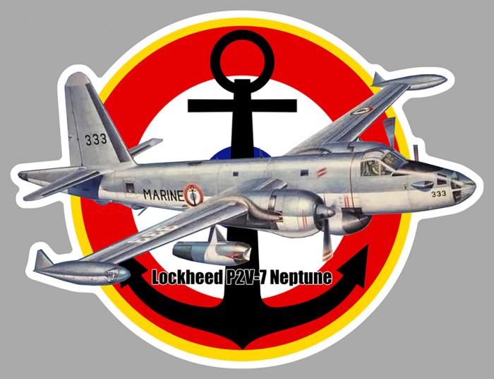 Sticker LOCKHEED P2V-7 NEPTUNE MARINE : Couleur Course