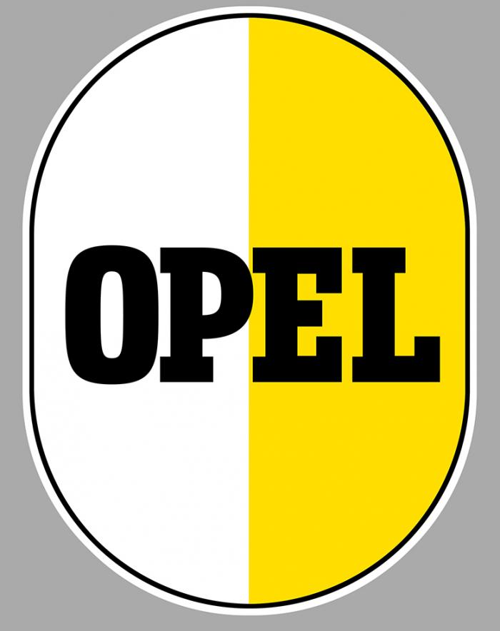 Sticker OPEL VINTAGE : Couleur Course