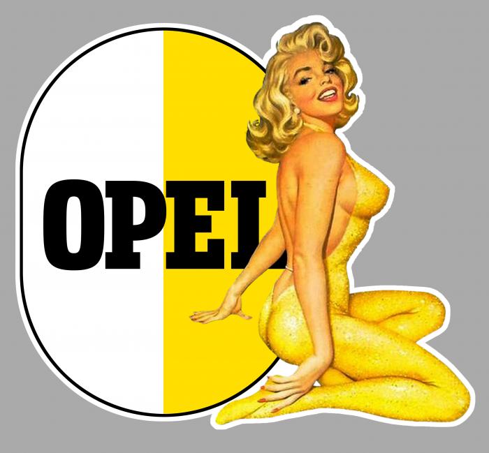 Sticker PINUP OPEL : Couleur Course