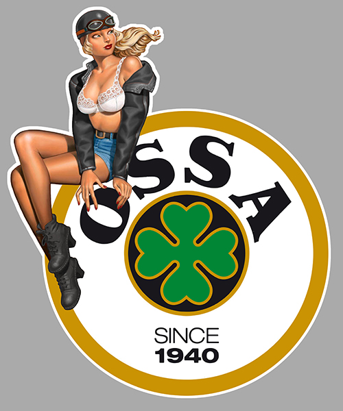 Sticker PINUP OSSA : Couleur Course