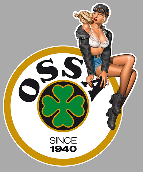 Sticker PINUP OSSA : Couleur Course