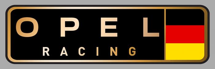 Sticker OPEL RACING : Couleur Course