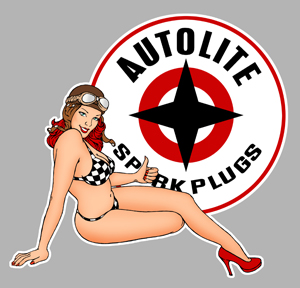 Sticker PINUP AUTOLITE PA152 : Couleur Course