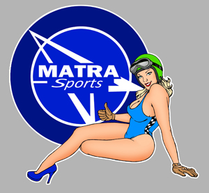 Sticker PINUP MATRA PA159 : Couleur Course