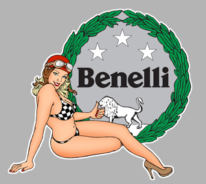 Sticker PINUP BENELLI PA162 : Couleur Course