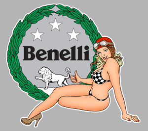 Sticker PINUP BENELLI PA163 : Couleur Course