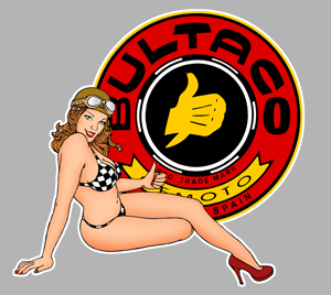 Sticker PINUP BULTACO PA164 : Couleur Course