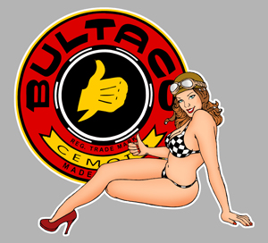 Sticker PINUP BULTACO PA165 : Couleur Course