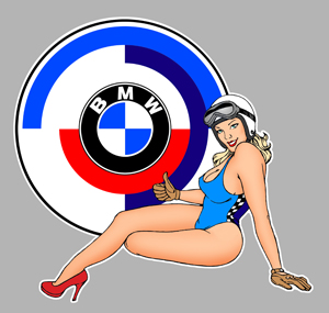 Sticker PINUP BMW PA169 : Couleur Course