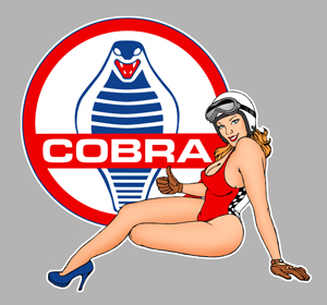 Sticker PINUP COBRA PA181 : Couleur Course